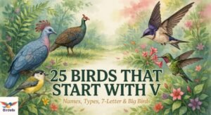 25 Birds That Start With V: Names, Types, 7-Letter & Big Birds