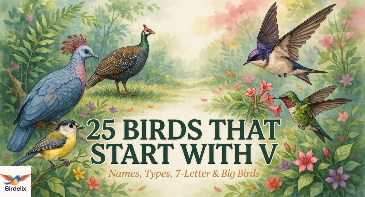 25 Birds That Start With V: Names, Types, 7-Letter & Big Birds