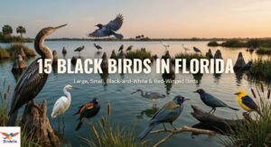 15 Black Birds in Florida: Large, Small, Black-and-White & Red-Winged Birds