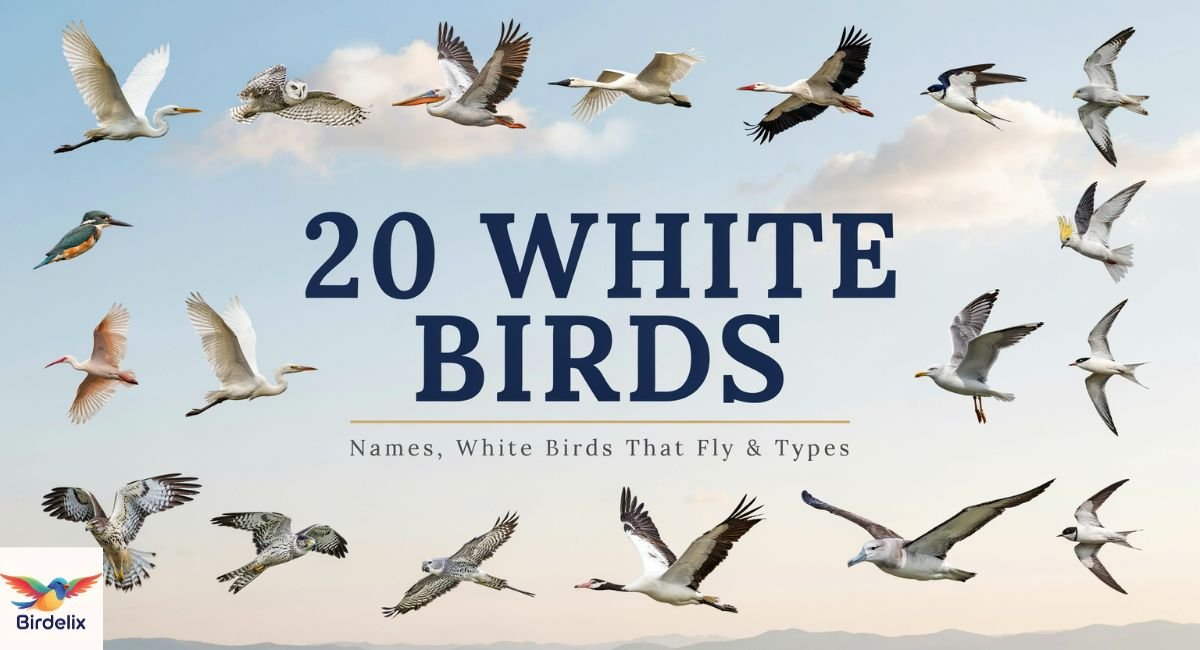 20 White Birds: Names, Small White Birds That Fly & Types