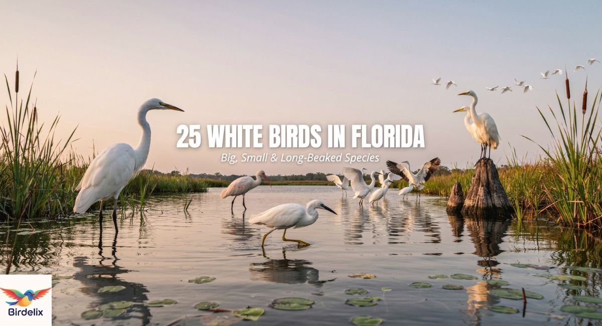25 White Birds in Florida: Big, Small & Long-Beaked Species