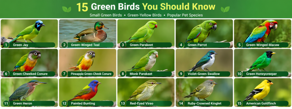15 Green Birds You Should Know