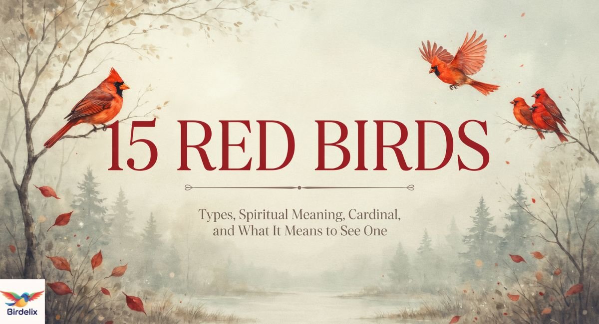 15 Red Birds: Types, Spiritual Meaning, Cardinal, and What It Means to See One
