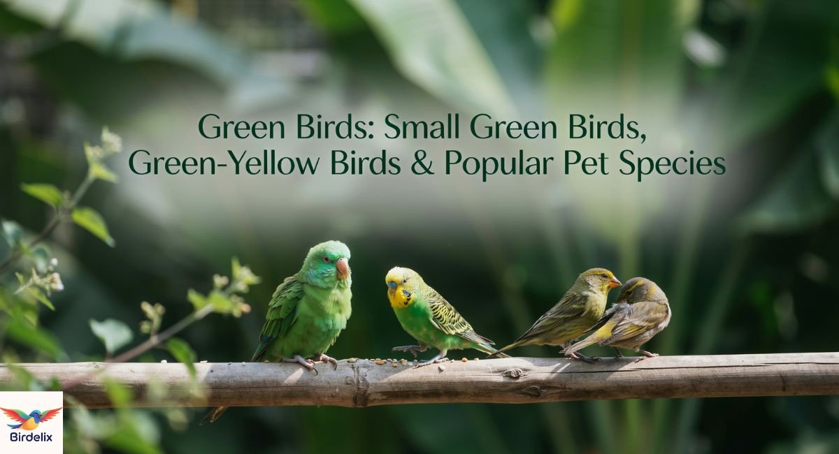 Green Birds: 15 Small Green Birds, Green-Yellow Birds & Popular Pet Species
